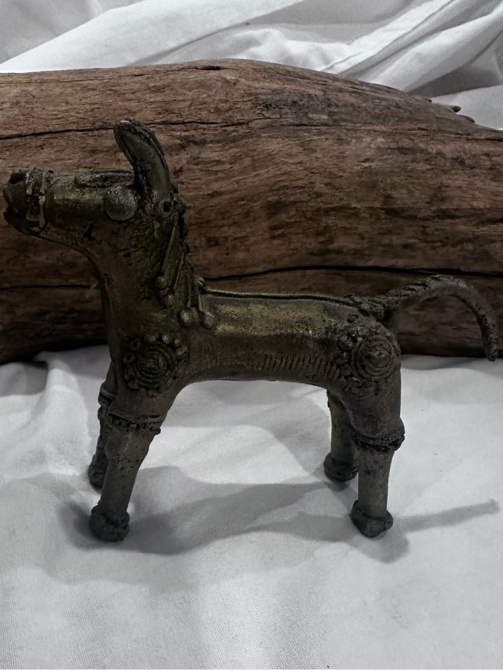 Decorative Rare Horse Figurine - Antique Bronze Like Finish